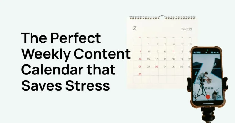 How to Create a Weekly Social Media Content Calendar