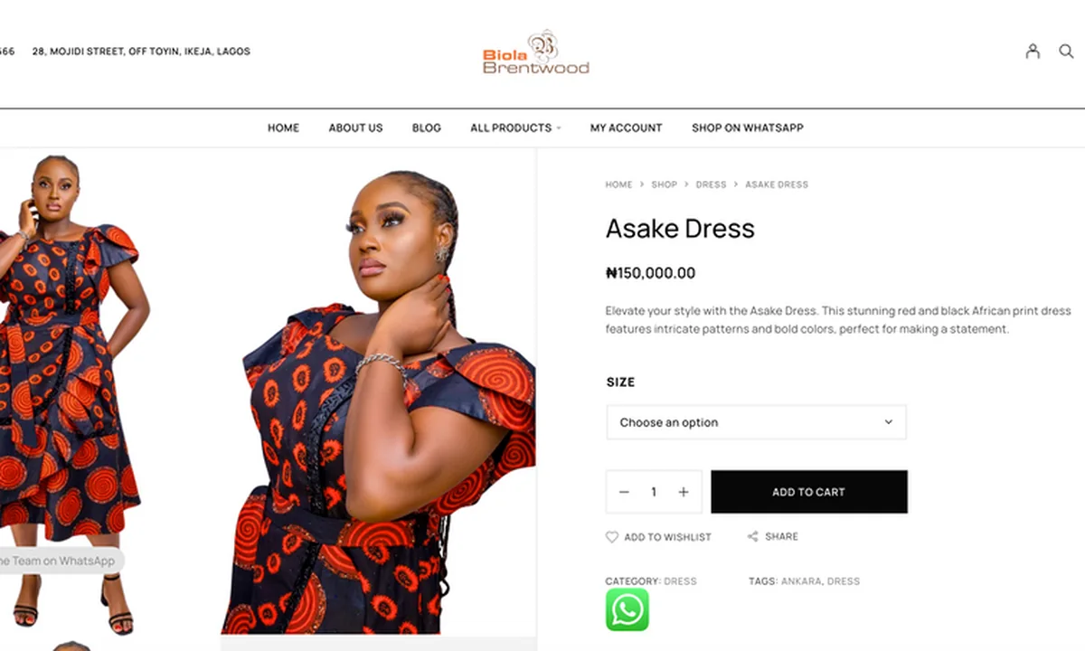 Biolabrentwood Lagos online fashion store