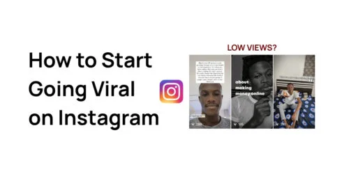 Screenshot of Instagram video with low views
