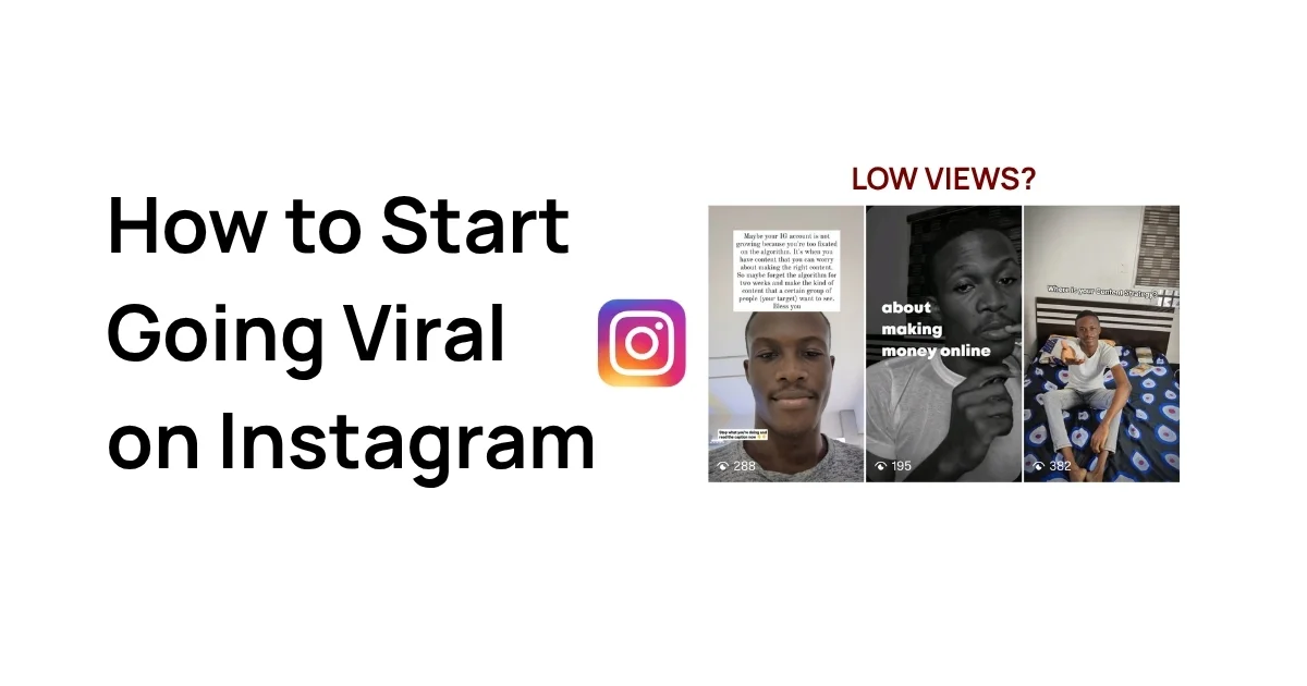 Screenshot of Instagram video with low views